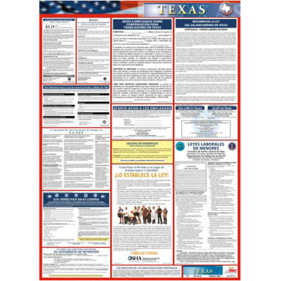 Labor Law Poster - Texas - Spanish