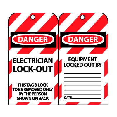Lockout Tags - Electrician Lock-Out