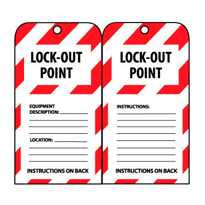 Lockout Tags - Lock-Out Point