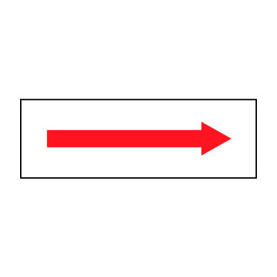 Fire Safety Sign - Arrow - Vinyl