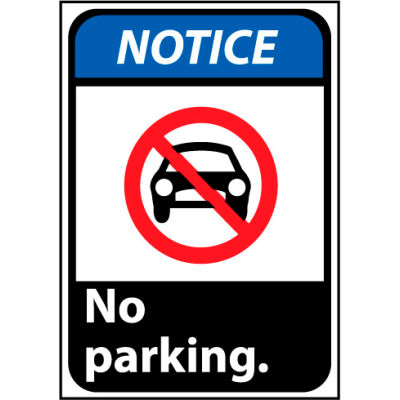 Notice Sign 14x10 Aluminum - No Parking