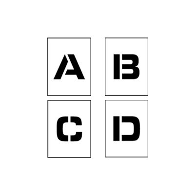 Individual Character Stencil 8" - Letter Set A-Z