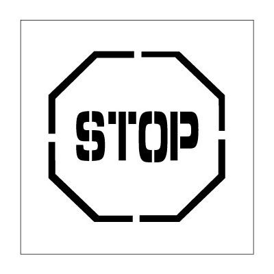 Plant Marking Stencil 24x24 - Stop