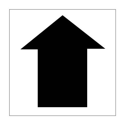 Plant Marking Stencil 20x20 - Up Arrow
