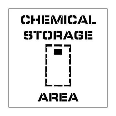 Plant Marking Stencil 20x20 - Chemical Storage Area