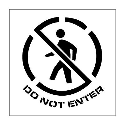 Plant Marking Stencil 20x20 - Do Not Enter