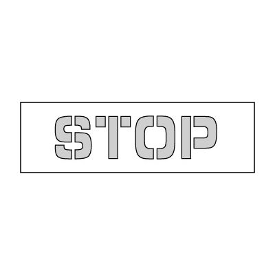Parking Lot Stencil 18x4 - Stop