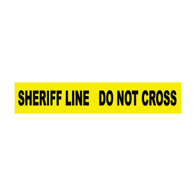 Printed Barricade Tape - Sheriff Line Do Not Cross