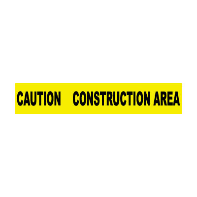 Printed Barricade Tape - Caution Construction Area