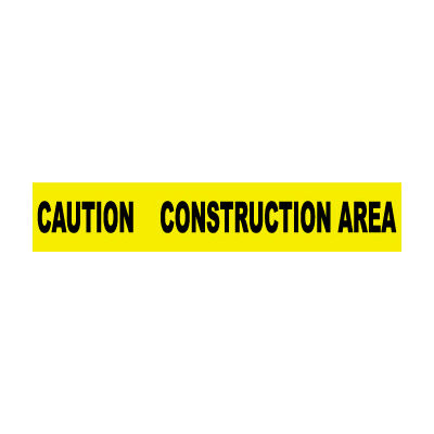 Ruban de barricade jaune NMC 3 » L x 1000'L, « Attention zone de construction »