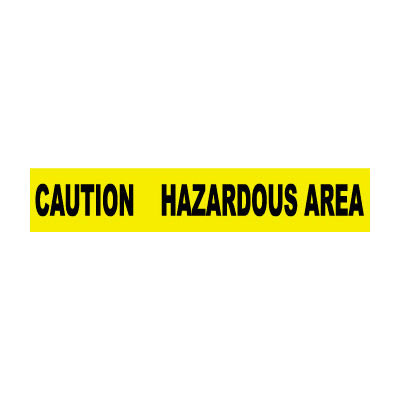 Printed Barricade Tape - Caution Hazardous Area