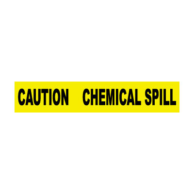 Printed Barricade Tape - Caution Chemical Spill