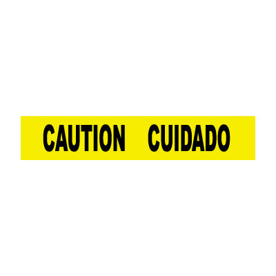 Printed Barricade Tape - Caution Cuidado