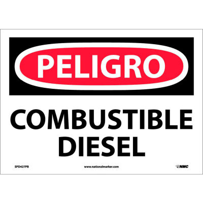 Spanish Vinyl Sign - Peligro Combustible Diesel