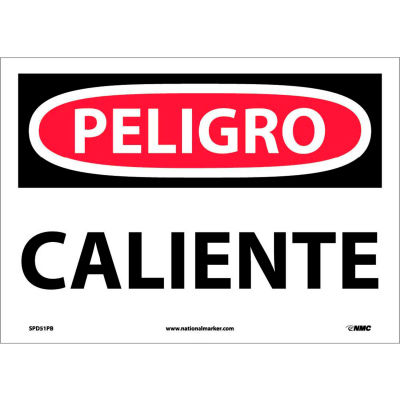 Spanish Vinyl Sign - Peligro Caliente