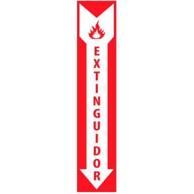Fire Safety Sign - Spanish - Extinguidor - Vinyl