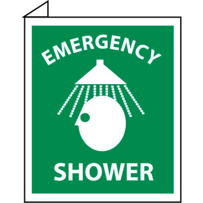 Facility Flange Sign - Emergency Shower