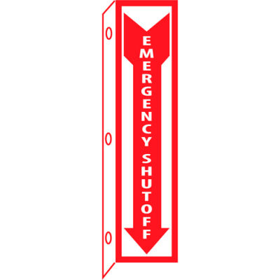 Fire Flange Sign - Emergency Shut-Off