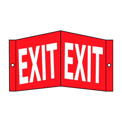 Visi Signs™ Facility Exit Sign, 14.5''X 8''