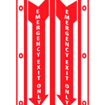 Facility Visi Sign - Emergency Exit Only