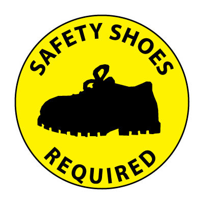 Marcher sur panneau sol - Chaussures de sécurité requis