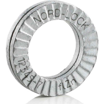 Rondelle frein ​​​​​​​Nord-Lock 1540  - Acier au carbone - Revêtement en flocons de zinc - 3/4 po - Paquet de 4