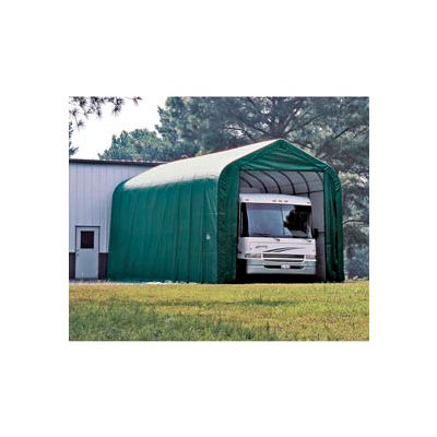 14x44x16 Peak Style Shelter - Green