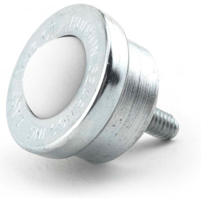 Hudson Bearings 1" Nylon Main Ball with 5/16" Stud in Carbon Steel Housing NSMBT-1CS