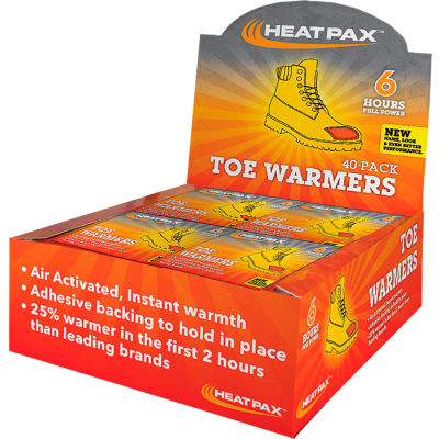 Occunomix Heat Pax Toe Warmers 40-Pack Display 1106-40D