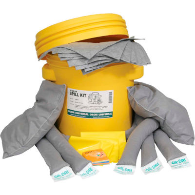 Oil-Dri® Kit de déversement universels, 20 gallons