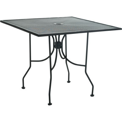 Mobilier d’accueil premier 36" Table carrée noir avec papillon jambes