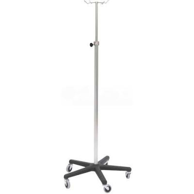 Omnimed® Heavyweight Manual™ 741300 IV Stand 47"-108" H