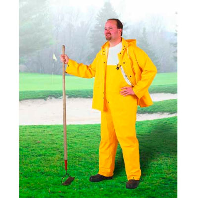OnGuard Sitex jaune 2 pièces costume pantalon taille basse W/élastique, PVC, 4XL