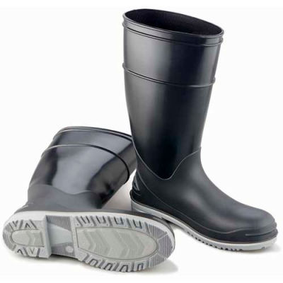 Boot, 16" Goliath noir Plain Toe W/Power Lug Outsole, PVC OnGuard masculine, taille 14