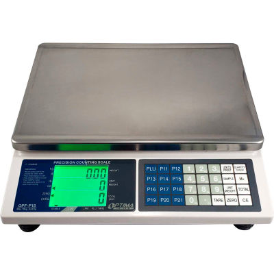 Balance compteuse de pièces Optima, 15 kg x 0,5 g – plateforme de 9 po x 13 5/16 po
