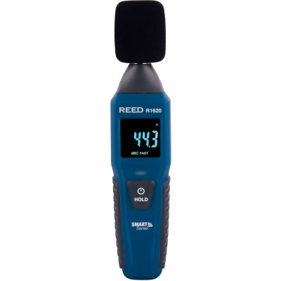 Sonomètre REED avec connectivité Bluetooth® 5.0, 4 piles AAA, bleu