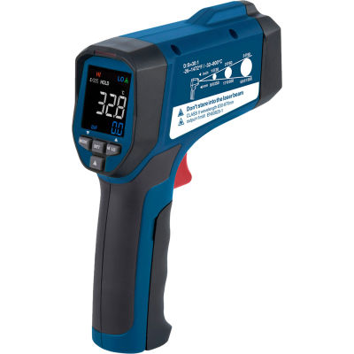 Thermomètre infrarouge REED, pile 9V, bleu