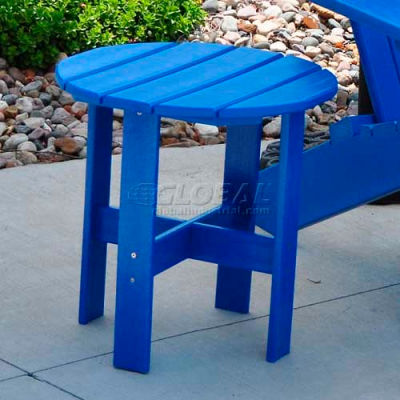 Grenouille mobilier recyclé plastique traditionnel Adirondack guéridon, bleu