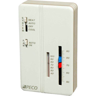 PECO Trane Compatible Zone capteur SP155-011 interrupteur de Heat-Off-Cool, Fan sur-Auto contrôle, double Temp Adj