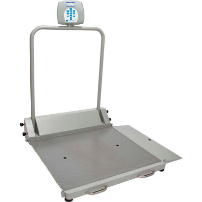 Health O Meter 2600KL Échelle de rampe numérique pour fauteuil roulant 1000 x 0,2lb/454 x 0,1kg, Portable