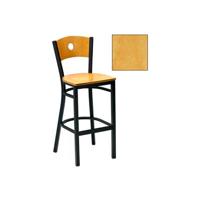 Natural Circle-Back Bar Stool 17-1/2"W X 17"D X 42"H - Pkg Qty 2