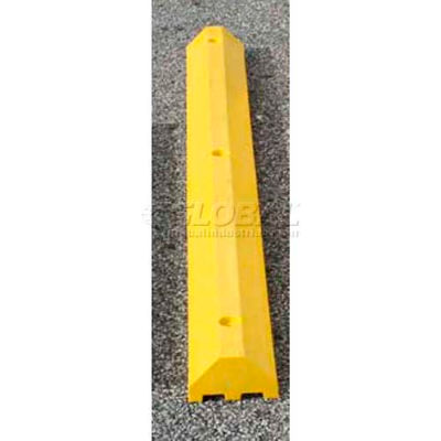 Bloc Parking Compact jaune avec Protection de câble & Hardware - 72" long