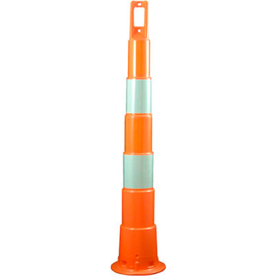 Plasticade Navicade 42 » Plastic Channelizing Orange Cone, 4 6 » Engineer Grade Sheeting Bands