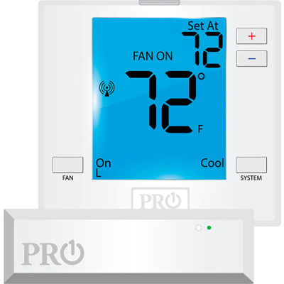 Thermostat PTAC sans fil PRO1 IAQ, non programmable, 2H/1C ou 1H/1C