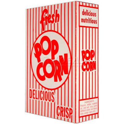 Popcorn classique extra-large Paragon 1073 boîtes 2,3 oz 50/caisse