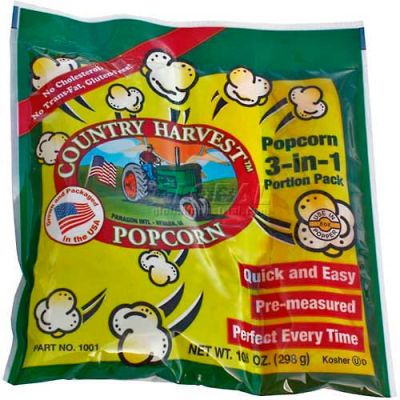 Paragon 1101 Country Harvest Tri-Pack 8oz poppers, 40 sachets-portions