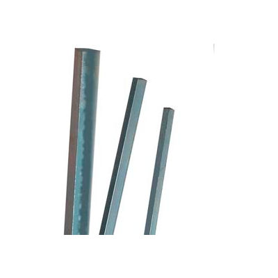 6 mm carré barres pour clavettes diverses métriques, finition clair, longueur de 1 mètre