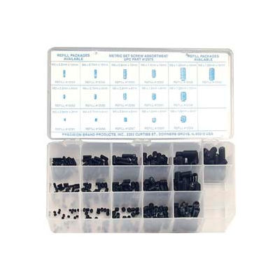 Fastener Kits & Assortments | Set Screw Kits | 375 Piece Metric Set ...