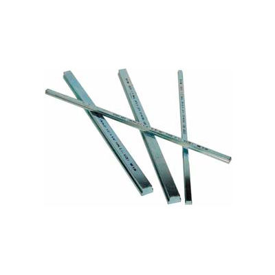 3/16 "x 3/32" X 1/4 "X 1/8" étape barres pour clavettes diverses, Type 2, zingué, 12" longueur