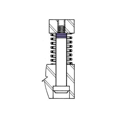 0,296" I.D. x 0,371" O.D. x 0,032" épaule vis cale allongeant (Pack de 50) - Fabriqué aux États-Unis